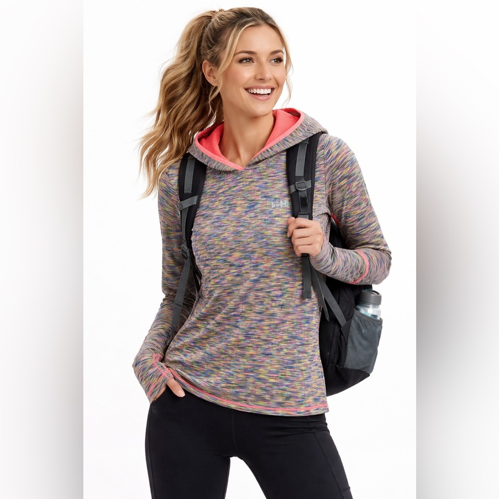 Helly Hansen X-Cool Multicolor Hooded Base Layer – Women’s Sz S